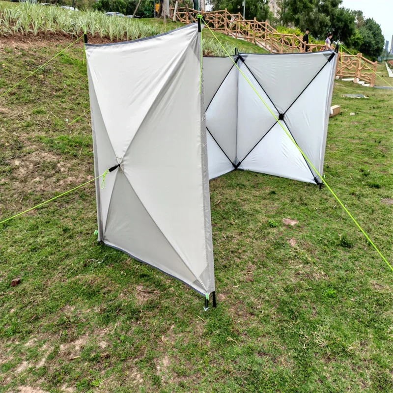 Outdoor Windscreen Shelter Camping Windscreen Taraf Windproof Shade Large Tarp screen Canopy Sunshade Large Panel Camping ﻿