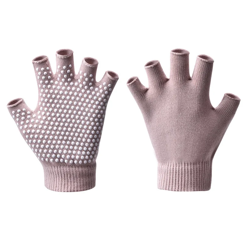 Yoga Gloves Women Non-slip Fitness Gloves For Gym Yoga Pilates Balance Warm Workout Fitness Half Finger Hand Protector Glove