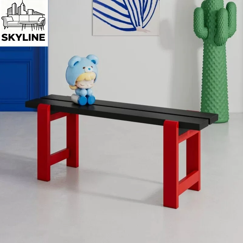 Color bench dopamine bench dining chair porch shoe change stool household double spell