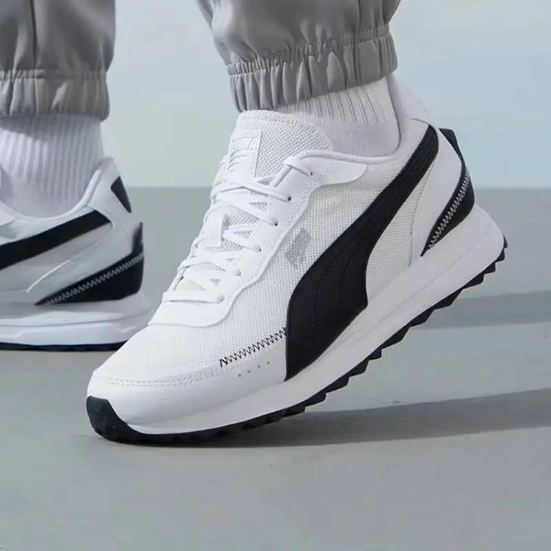 2026 new PUMA Road Rider Unisex Sneakers With Socks Set Comfort Cushioning Casual Shoes White Black 397432-05/947630-04