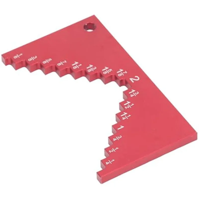 

【Best Selling】Step Depth Gauge For Router And Table Saw, Setup Blocks Height Gauge Set, Aluminum Step Depth Gauge, Clarity Depth
