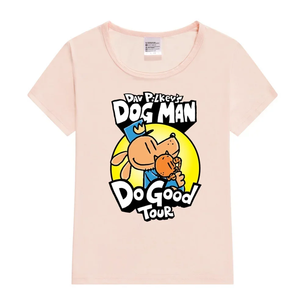 Dog Man Do Good Tour Kids T-Shirt Boy Girl T-shirt Fashion Print Short Sleeve O-neck Boy\'s Funny Tee Top Gift For Kids Clothing