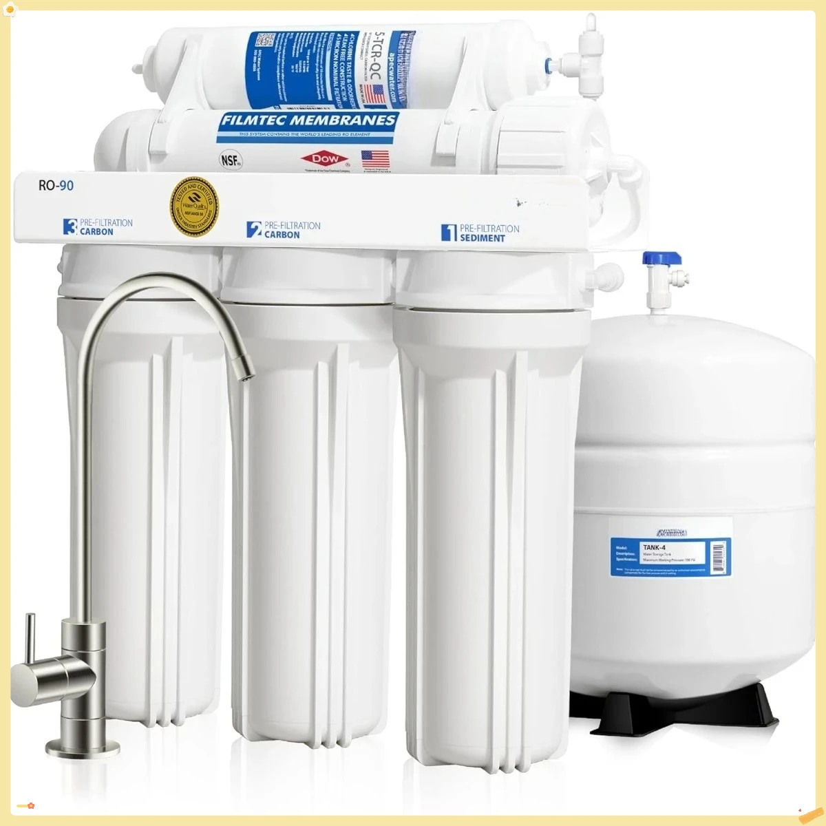 

Водяные системы Ultimate Series Верхний уровень Высококачественная высокопроизводительная сверхбезопасная система фильтрации питьевой воды обратного осмоса