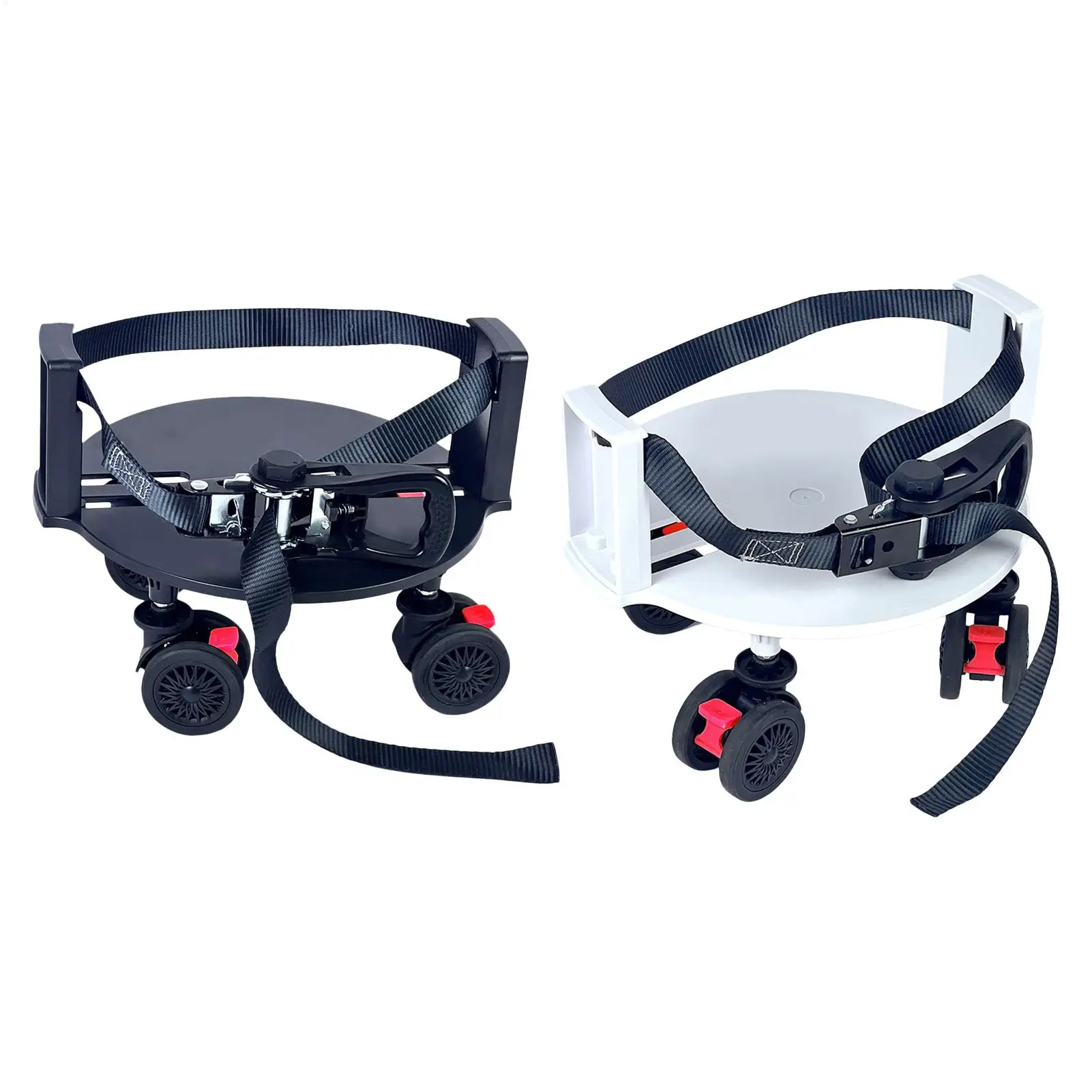 Golf Bag Moving Tray Portable Bracket With 360 Degree Swivel Wheel And Brake Golf Equipment Stand For 5-9.5 Inch Bag Driving