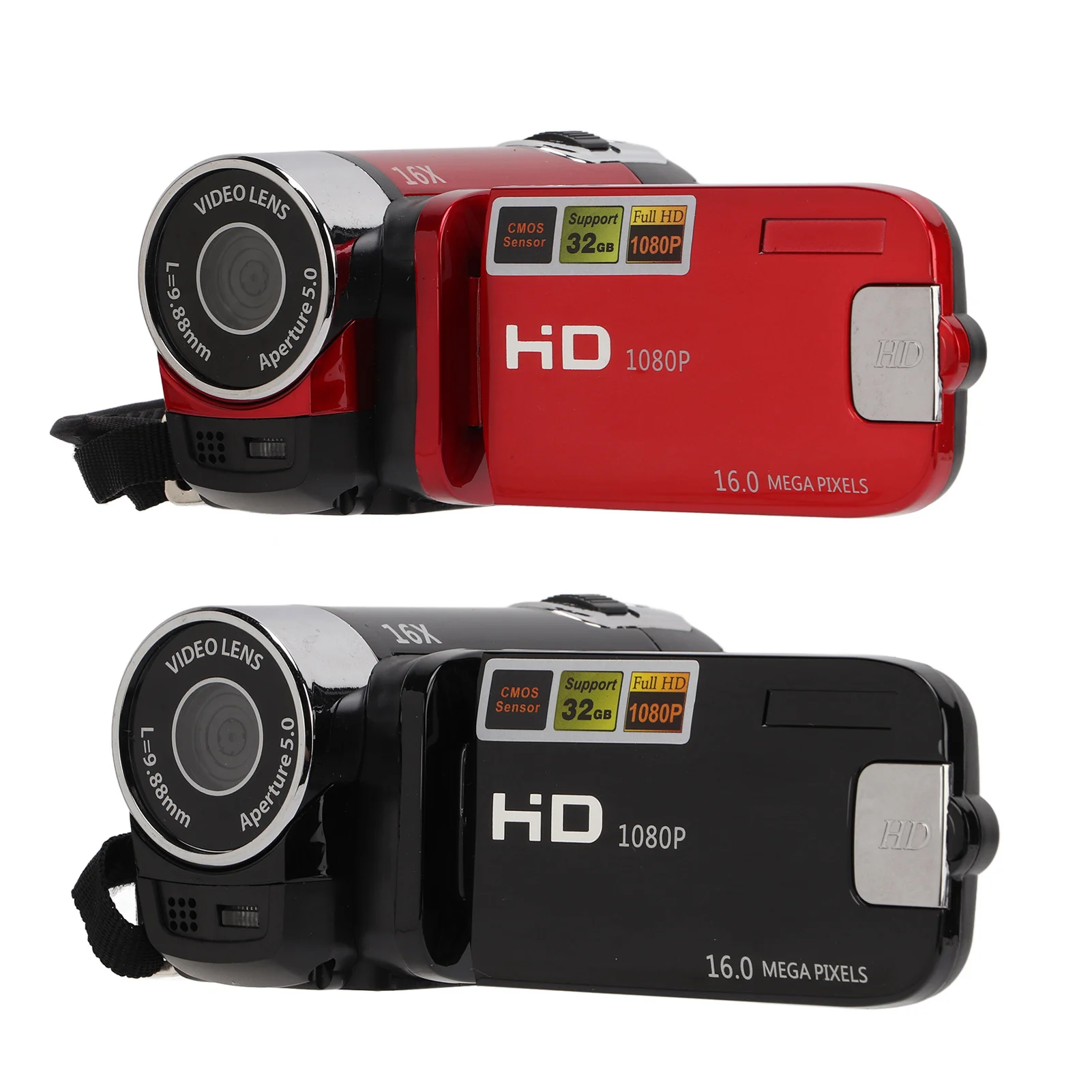 2.7 In Screen 16X Zoom Digital Camcorders Video Camera Camcorder Full HD 1080P 16MP Camera Recorder 270 Degree Rotation