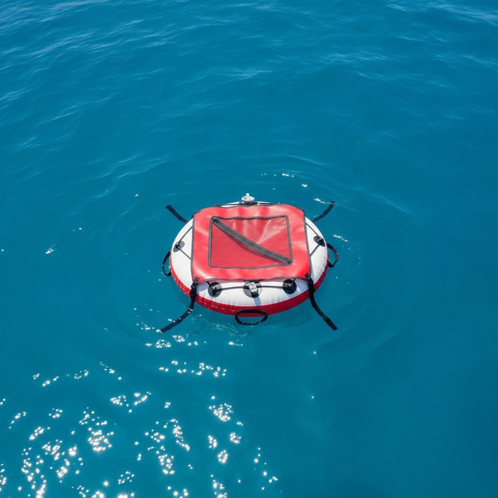 Inflatable Diving Buoy High Visibility Dive Buoy with Handles Marker Buoy Bright Safety Equipment Long-Lasting for Freedivers