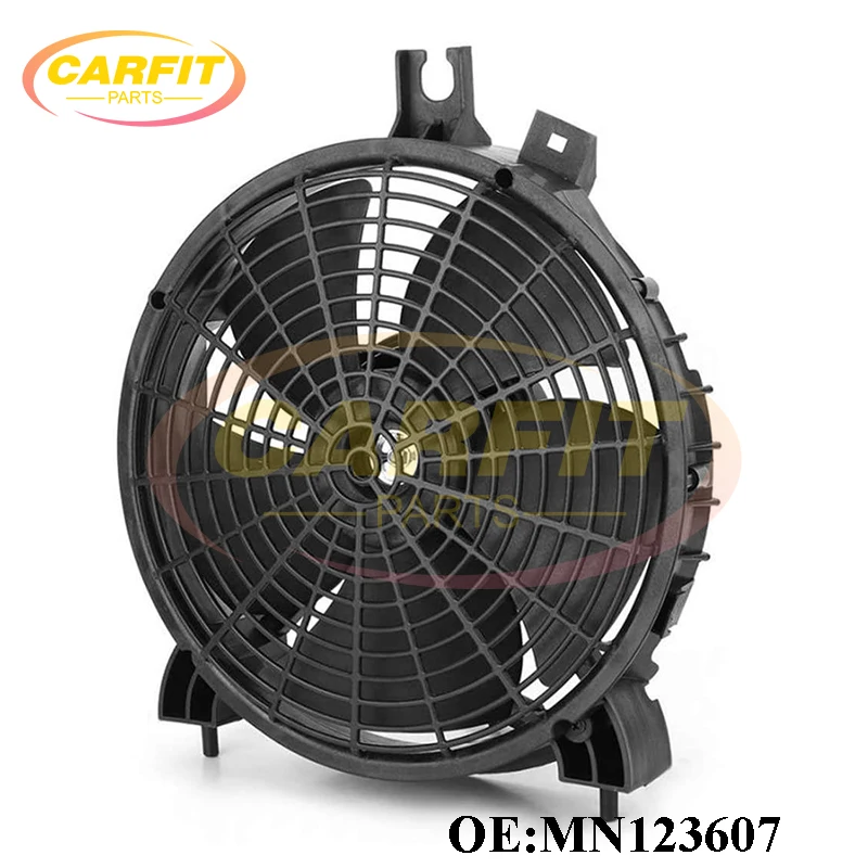 High Quality OEM MN123607 Air Condition Condenser Fan Motor & Shroud For Mitsubishi Pajero Montero Sport L200 Triton Auto Parts