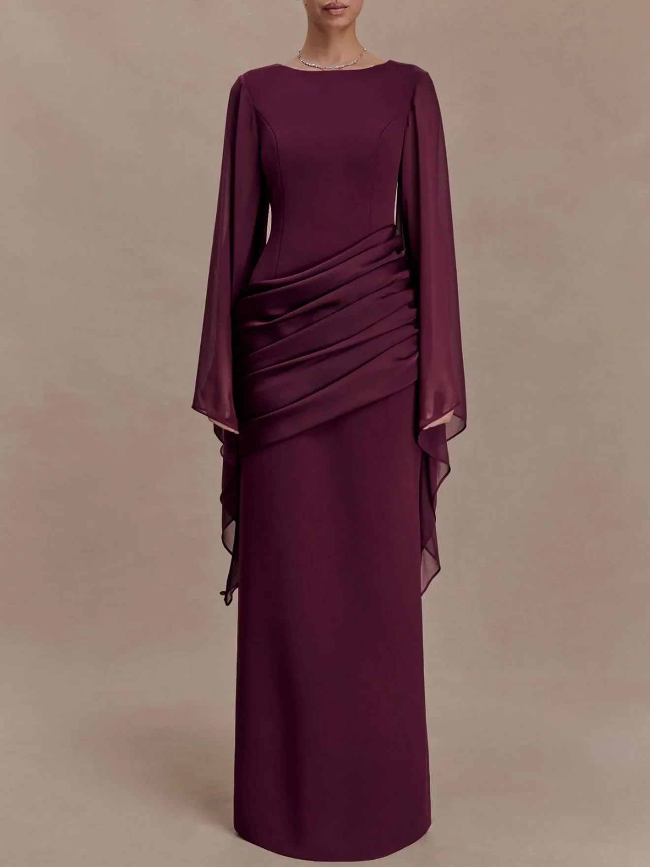 Elegant Square Neckline Prom Dresses For Women Evening Dress Formal Wedding Party Dress Long Sleeves Customized