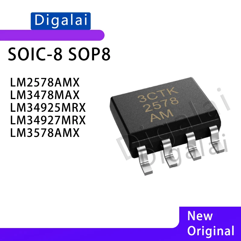 

LM2578AMX LM3478MAX LM34925MRX LM34927MRX LM3578AMX SOIC-8 Package DC-DC Voltage Regulator Power Supply Chip