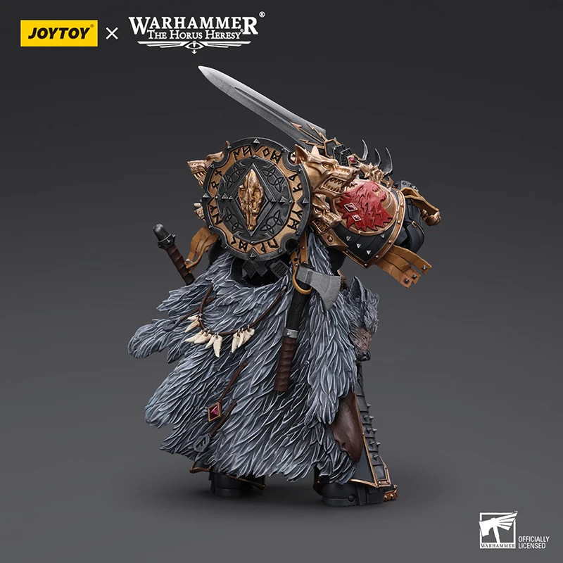 JOYTOY Warhammer 40K Horus Heresy 1/18 Space Wolves Leman Russ Primarch of The VIth Legion 18 ซม.Action Figure ของเล่น