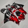 カワサキ 636 ZX6R 2009 2010 2011 2012 赤黒オートバイフェアリング ZX 6R 09-12 アフターマーケットフェアリングキット 2