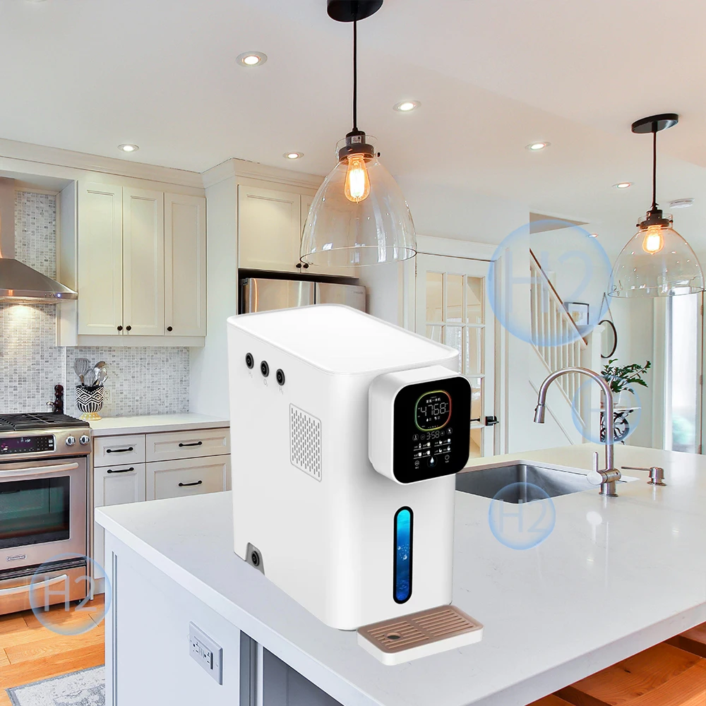 

Электрический настольный ионизатор водородной воды 4ppm, многофункциональный аппарат для ингаляций горячим кислородом, портативный генератор водородной воды для автомобиля и улицы