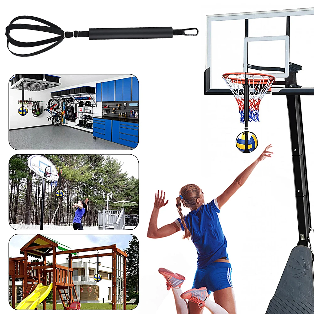 Volleyball Training Equipment Adjustable Serve Belt Assisted Practice Trainer Bouncing Training Rope Beach Volleyball Accessory