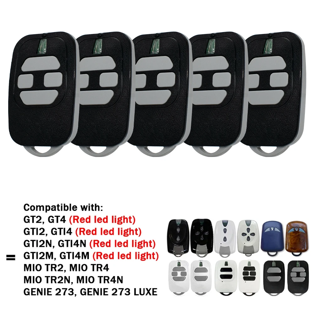 

5pcs DEA Remote Control GT2 GT4 GTI2 GTI4 GTI2N GTI4N GTI2M GTI4M TR2 TR4 TR2N TR4N 433MHz Garage Door Opener Command Keychain