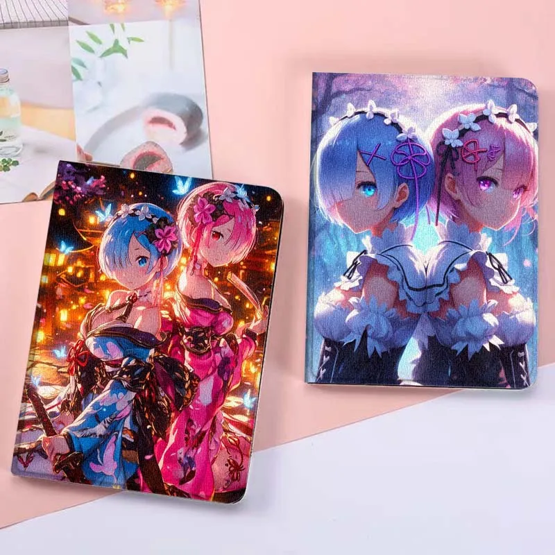 

Rem Anime Beautiful Sparkling For OPPO Pad 2 3 4 Neo Air SE X Pro 10.36 11 11.4 11.61 12.1 13.2 Inch 2025 Foldable Tablet Case