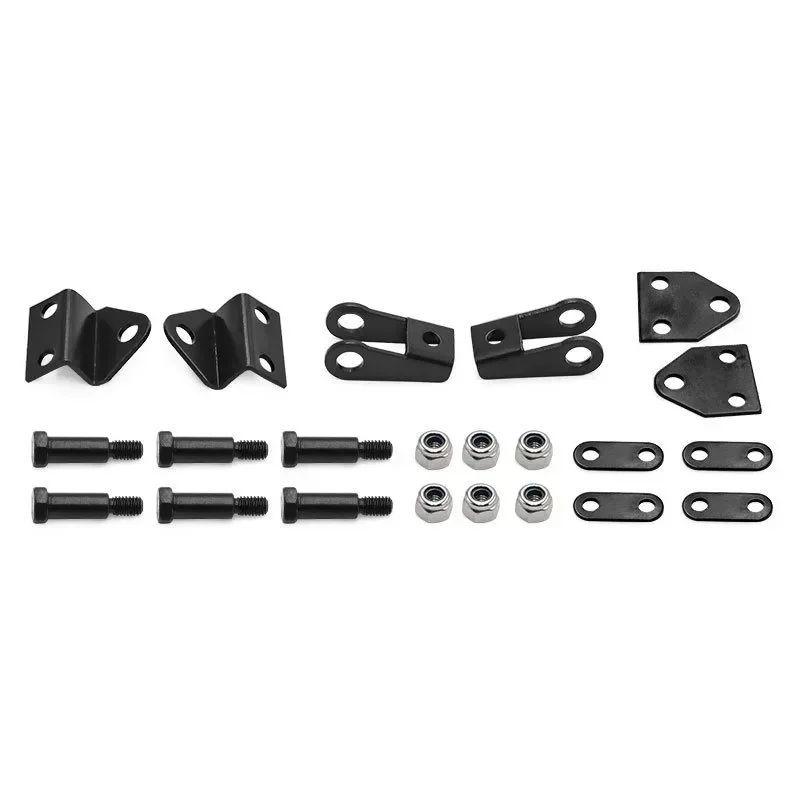 Juego de terminales de elevación de resorte de hoja de acero de suspensión delantera y trasera para 1/14 Tamiya RC Tractor remolque camión modelo coche piezas de mejora