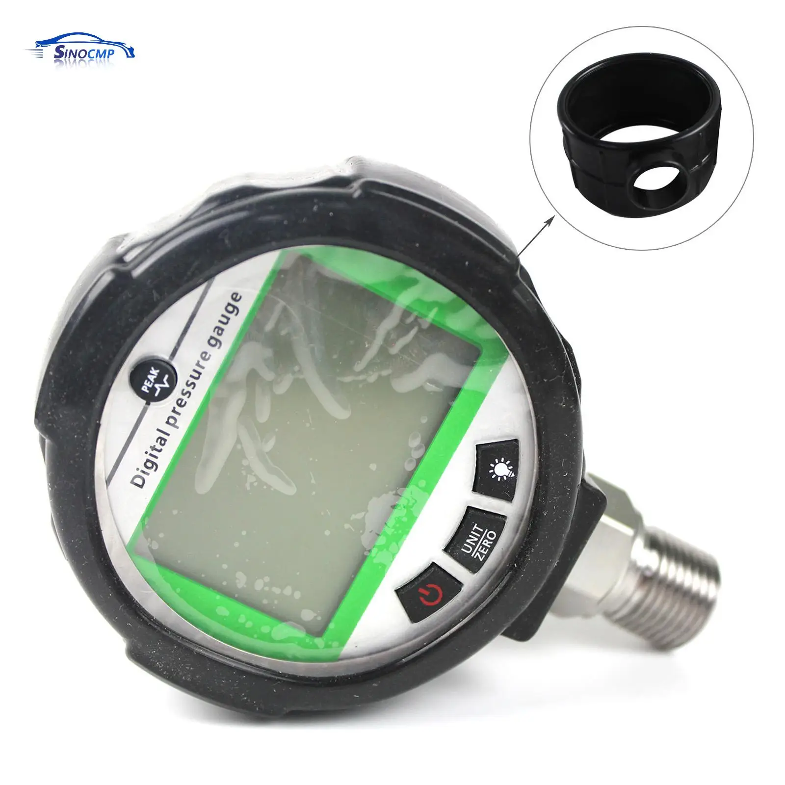 

1 PC 4.5V Digital Pressure Gauge 80MPA 12000PSI W/Housing Dynamic Pressure Display Gauge 1/4 NPT Auto Replacement Parts