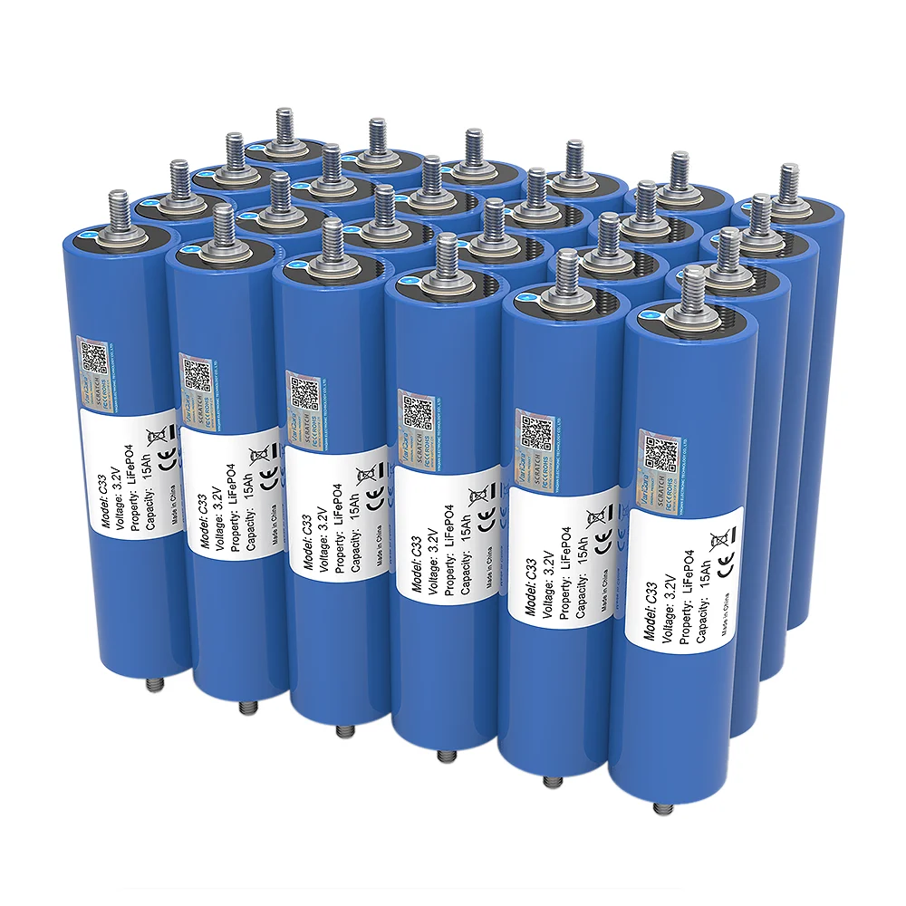 Varicore 3.2v 15ah lifepo4 bateria c33 célula de fosfato de lítio para 12v 24v motocicleta carro motor modificação inversor baterias
