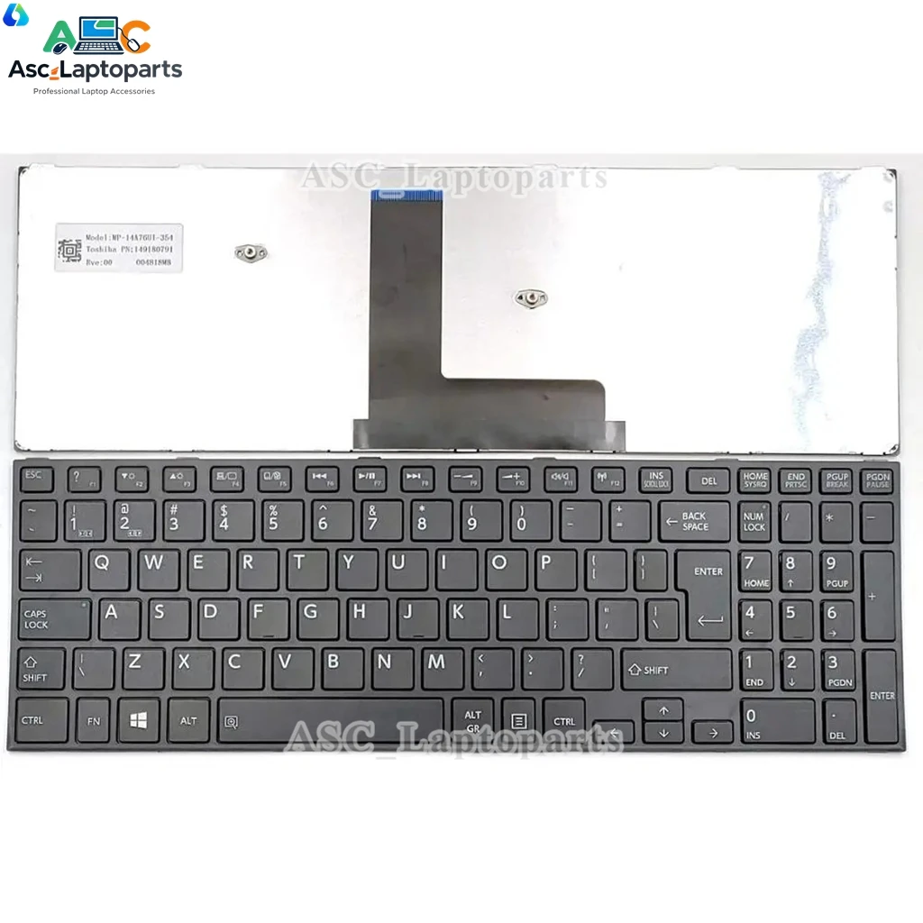Nuevo teclado US UI para Toshiba Satellite C50-B C50-BST2NX9 C50D-B C50DT-B C50T-B C55-B C55-B5100 C55-B5115KM C55-B5116KM con marco