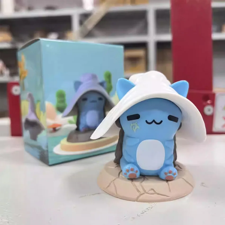 핫 링 게이밍 Q 버전 미니 란니 고양이 멜리나 말레니아 반늑대 액션 피규어 란니 마법 장식 인형