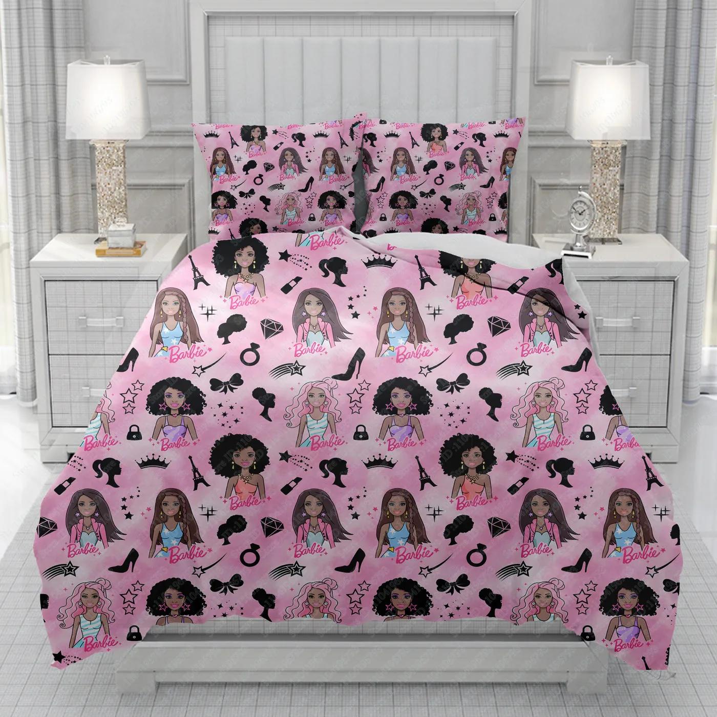 barbie series Duvet Cover men women/Children KID Printing Disney cartoon Bedding Set Comforter Bed dropshipping