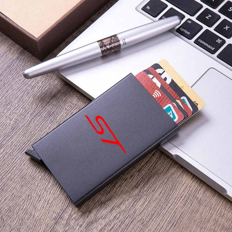 For ST LINE STLINE Mk3 Mk4 Focus Automatic Metal Anti-theft Smart Wallet ID Card Credit Card Holder Pop Up Credit Card Case