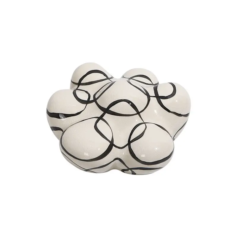 

Creative and simple modern fission glaze ceramic hand-painted cloud ornament