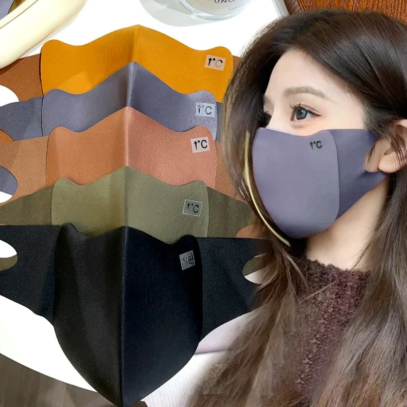 Fashion Maillard Winter Face Mask Women Men Windproof Masks Cold-Proof 3D Face Cover Reusable Mask for Unisex Commute Cycling