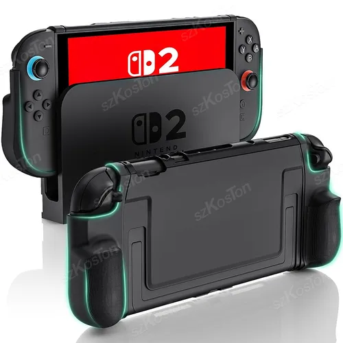 Para consola de juegos Switch 2, funda protectora de TPU, cubierta de agarre mejorada antideslizante para accesorios de juegos Switch2