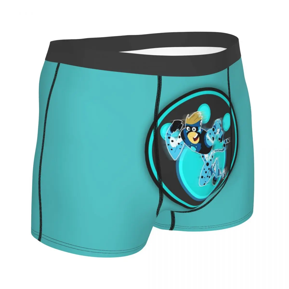 Cuecas boxer shorts selvagem kratts cor azul calcinha masculina confortável roupa interior para homme homem namorado presente