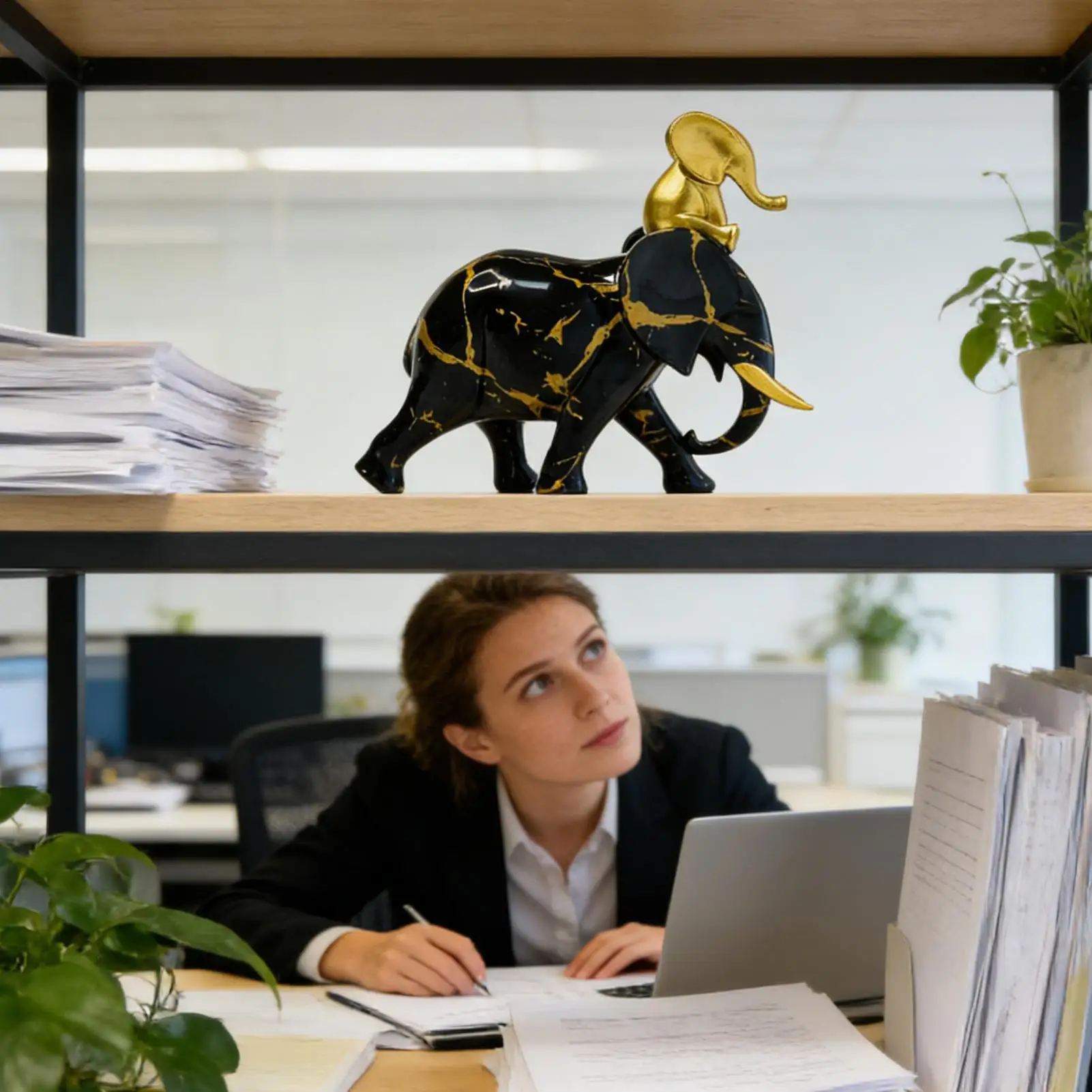 

Статуэтка слона для декора дома, скульптура слона из смолы для украшения стола, гостиной, офиса, детской, магазинов