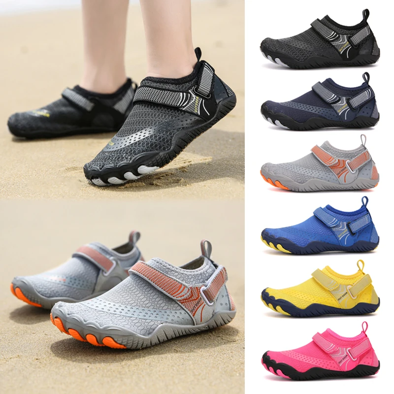 

New Kids Beach Aqua Shoes Boys Girls Barefoot Water Shoes Outdoor Children Quick-Dry Drainage Swim Sandals Surf Wading Sneakers