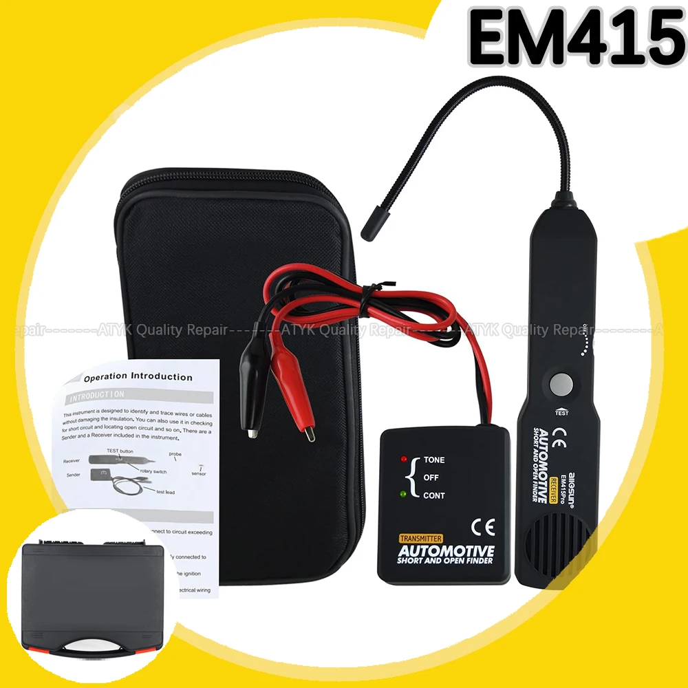 

EM415PRO 6-42V DC Automotive Short Cable Tracker Find Car Short Circuit Wire Free Ship em415 pro Open Wire Finder Universal new