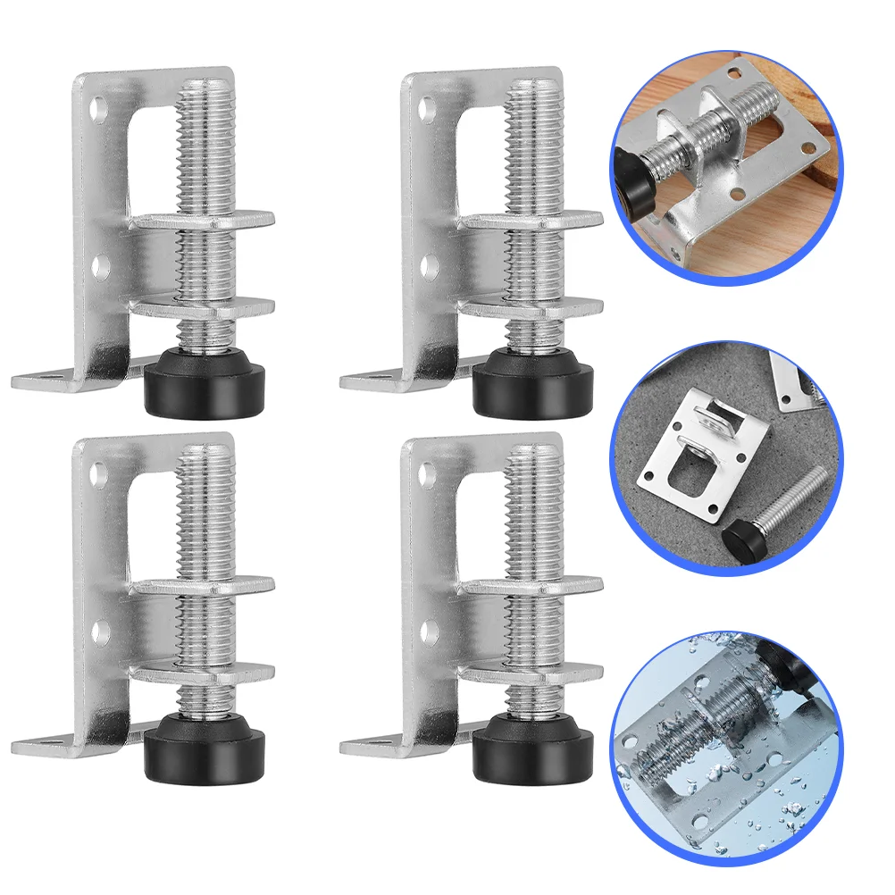 Niveladores ajustables de escritorio para muebles, patas de mesa de alta resistencia, silla de tornillo, pies al aire libre, 4 piezas