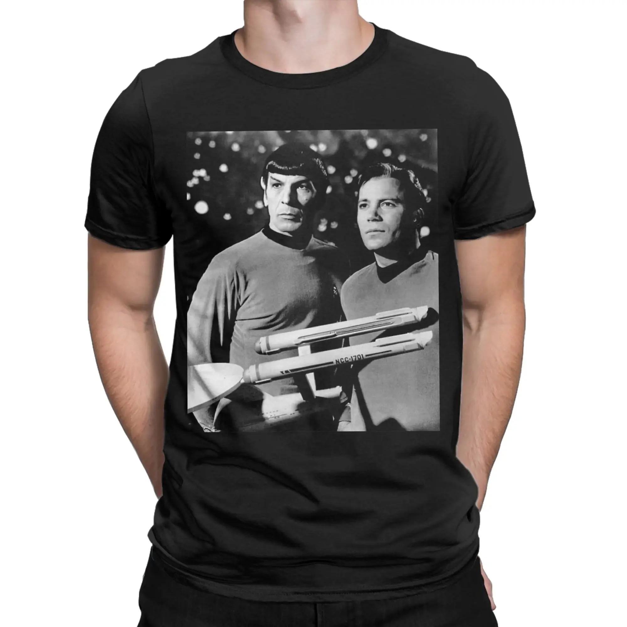 Men Stars Treks Spock T Shirt  Pure Cotton Clothing Creative Short Sleeve Crewneck Tee Shirt Gift Idea T-Shirt