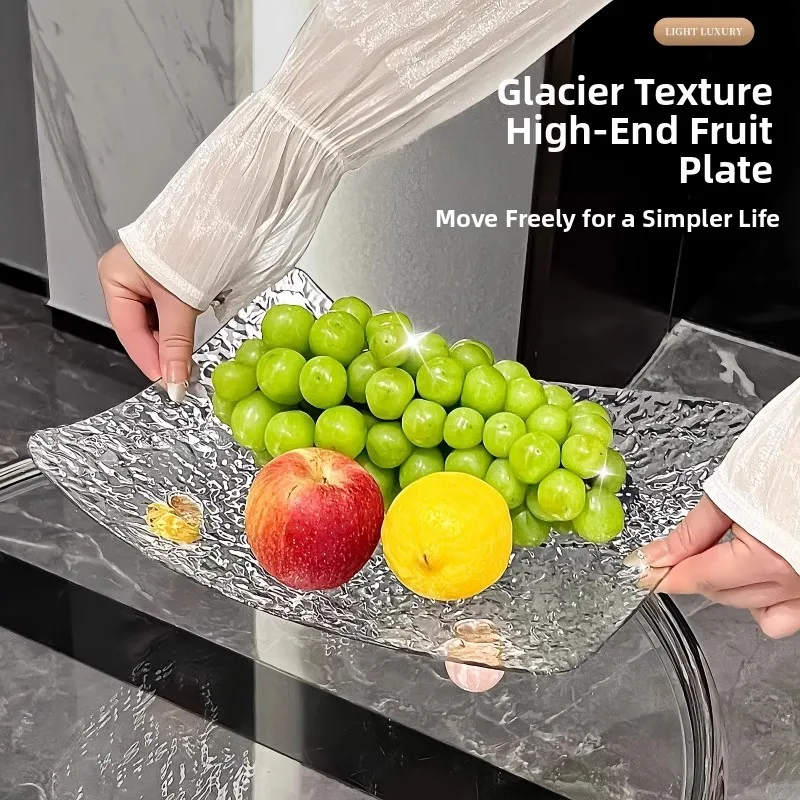 

Фруктовница для декора чайного столика в гостиной, для новоселья, поднос для конфет, тарелка для демонстрации закусок, экологичная...