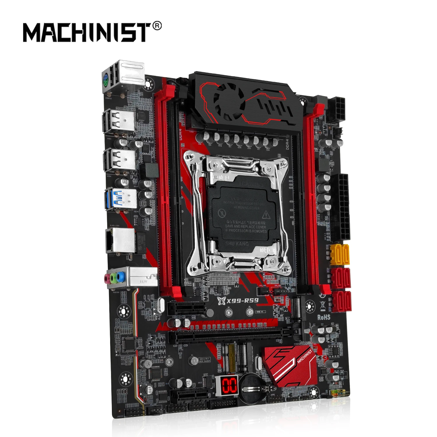 MACHINIST RS9 X99 Motherboard LGA 2011-3 Support Xeon E5 2667 V4 2670 V3 CPU Series DDR4 ECC RAM Desktop Memory SSD Nvme M-ATX