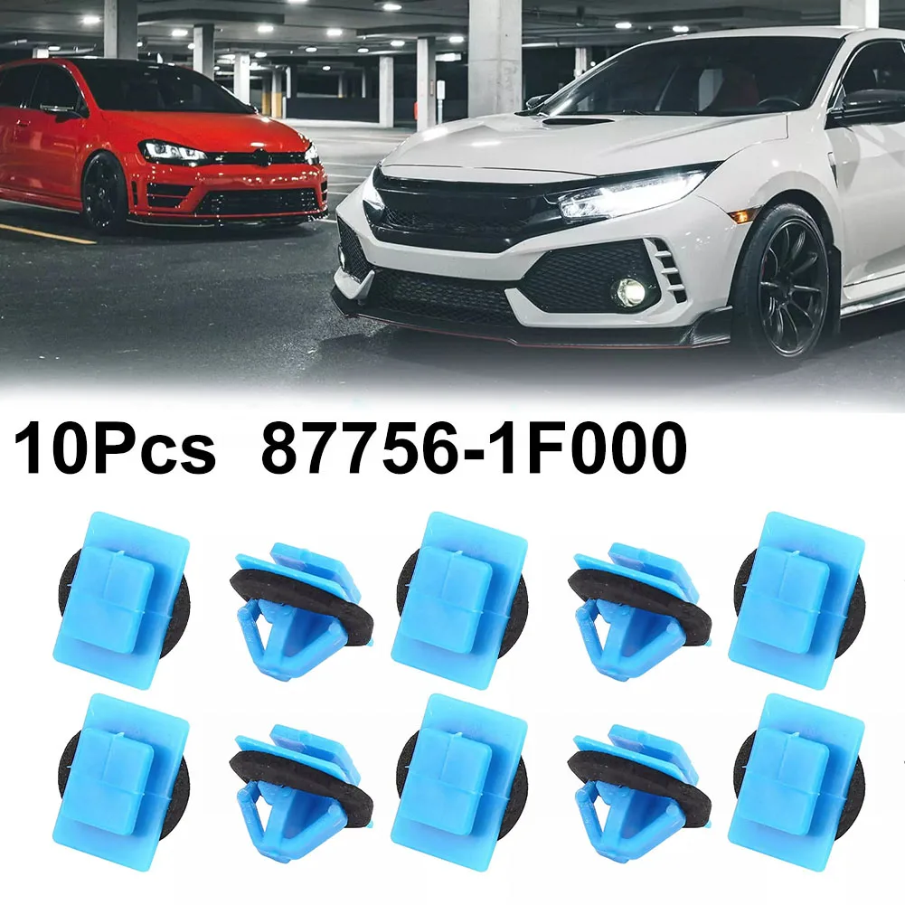 Newest High Quality 10Pcs/Set Car Side Moulding And Door Trim Clips For Kia For Hyundai OEM Part Number 87756-1F000 Accessories