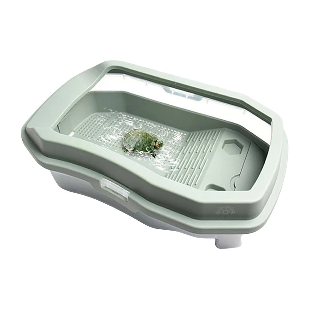 Turtle Aquarium Baby Turtle Widen Double Layers Anti-slip Habitat Basin  Snails Reptile Detachable Storage Nest Pets Breeding