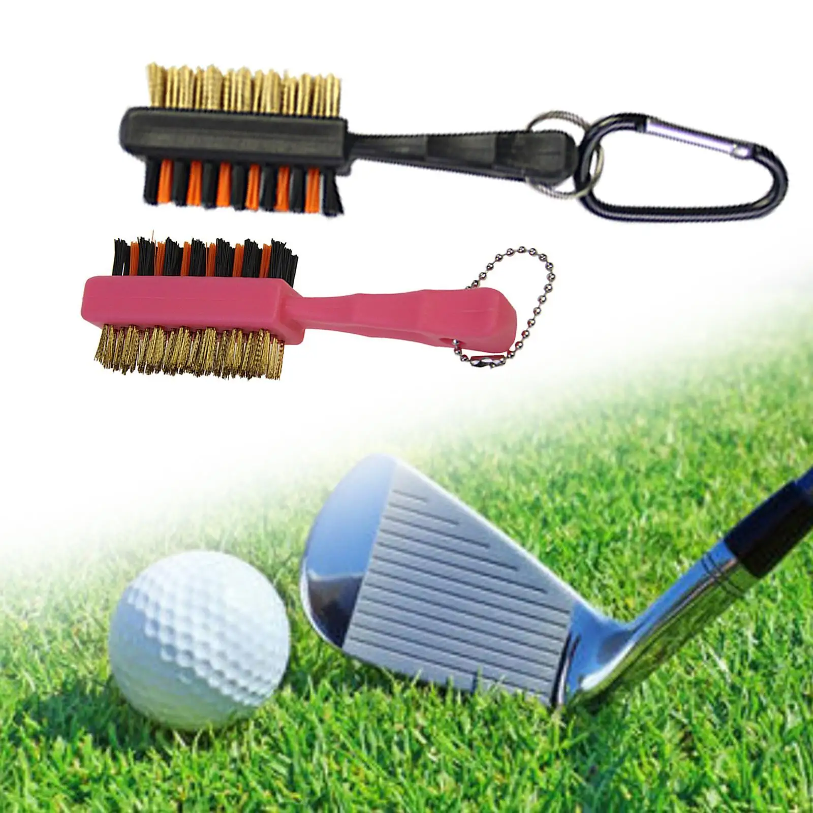 Cepillo de palo de Golf para hombres, herramienta de limpieza de ranura de Golf, conveniente transporte, mango ergonómico, accesorios de Golf, cepillo limpiador para exteriores