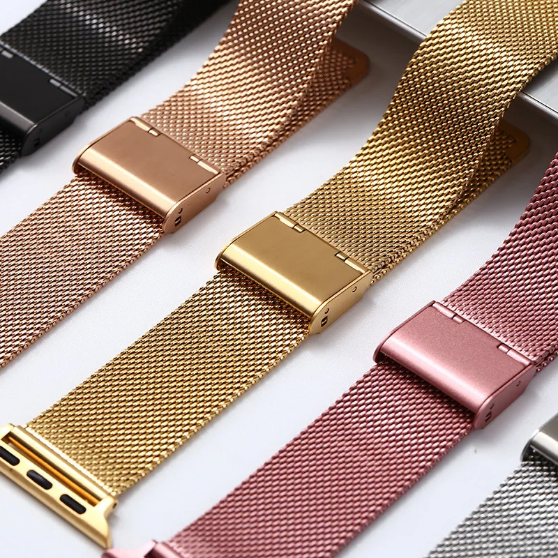 Strap For Apple Watch Band 45mm 44mm 42mm Watchband Metal Correa 38 40 mm 42mm Stainles Steel Bracelet Iwatch Serie 7 6 SE 5 4 3