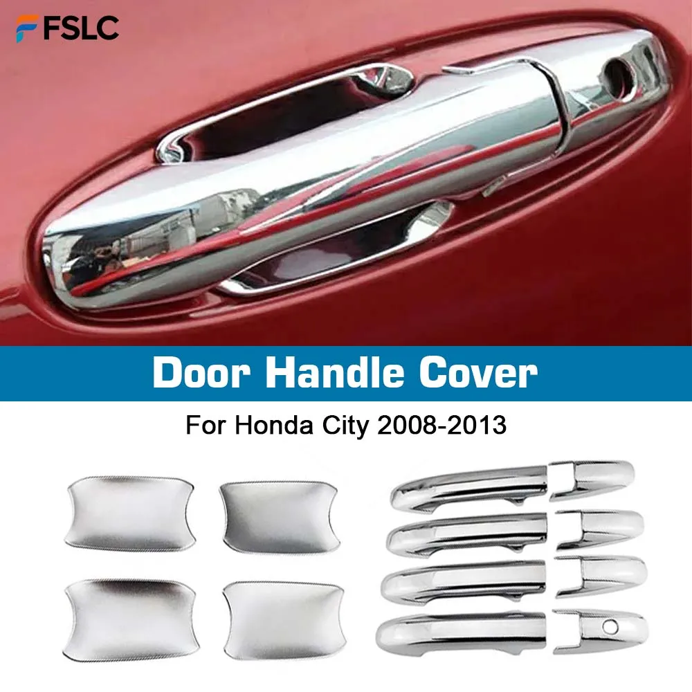⭐Genuine⭐ Car Upgrade Decoration Door Handle Cover For Honda City 2008 2009 2010 2011 2012 2013 Accessories Exterior Styling