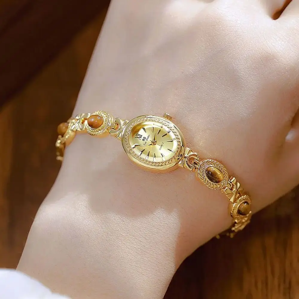 ساعات كوارتز أصلية عصرية للنساء مقاومة للماء ساعات نسائية أنيقة من الفولاذ المقاوم للصدأ بسيطة فاخرة reloj mujer