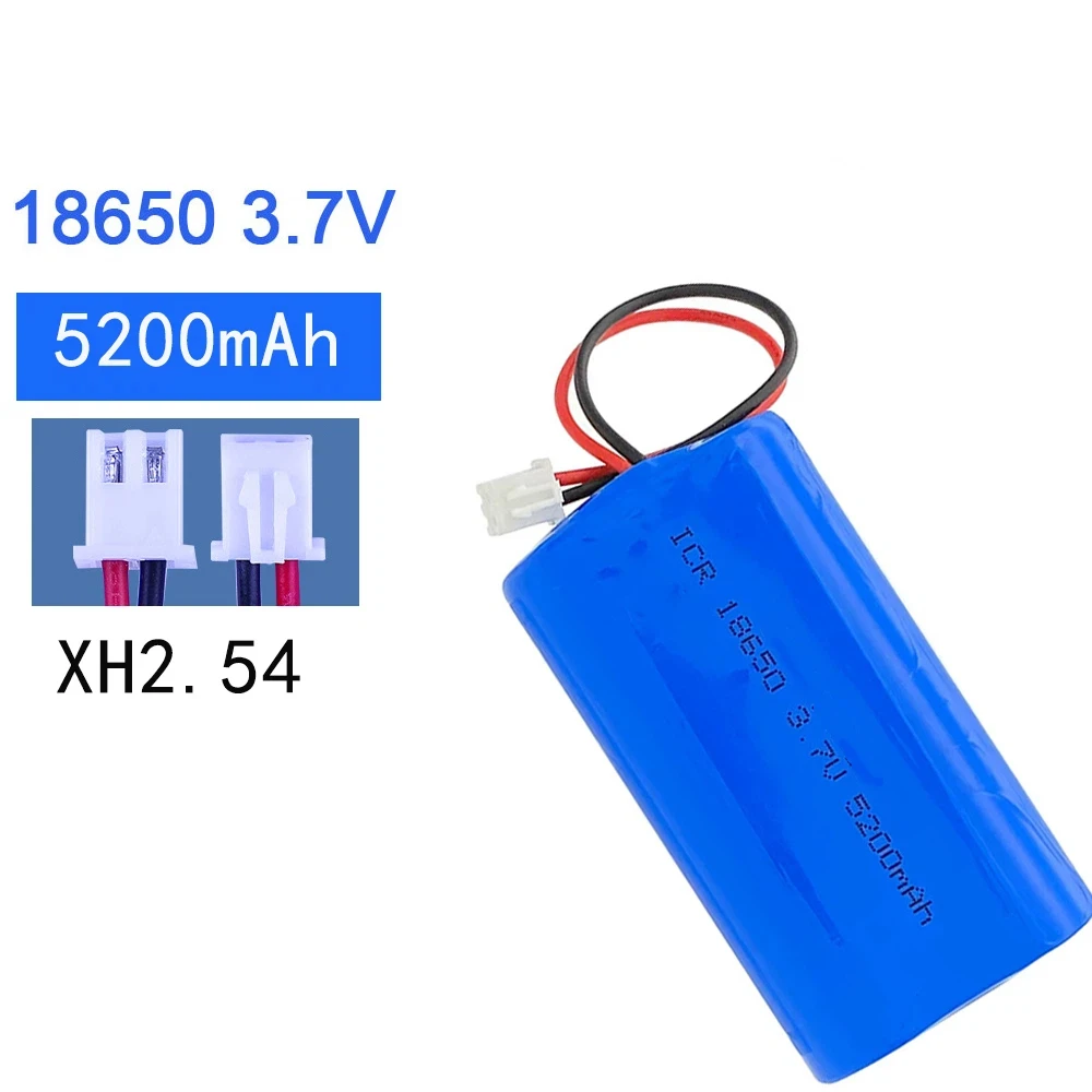 

3.7V Lithium Battery Packs 18650 Battery 5200mAh Rechargeable Battery For LED Light Power Toy Accessories Security Equipment