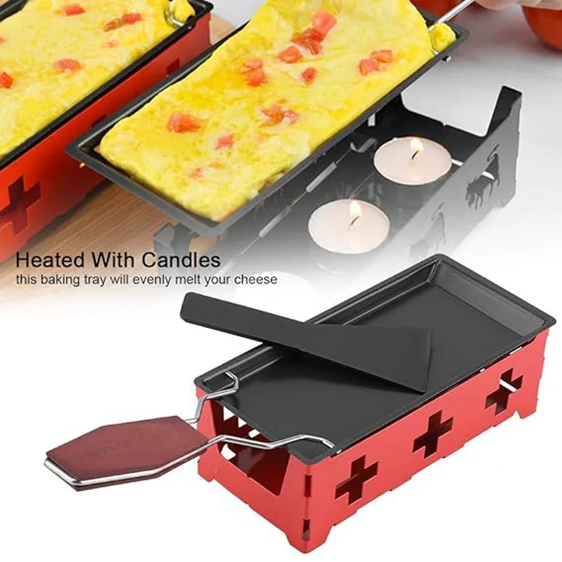 

Raclette, набор для сыра, портативный антипригарный набор противней для выпечки сыра, инструменты для домашней кухни на гриле с лопаткой