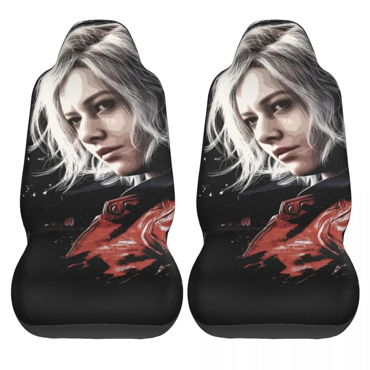 Grace Ashcroft Resident RE9 Requiem Eviled Portrait Survival Raccoon City Ruins Universal Car Seat Cover For SUV Seat Covers