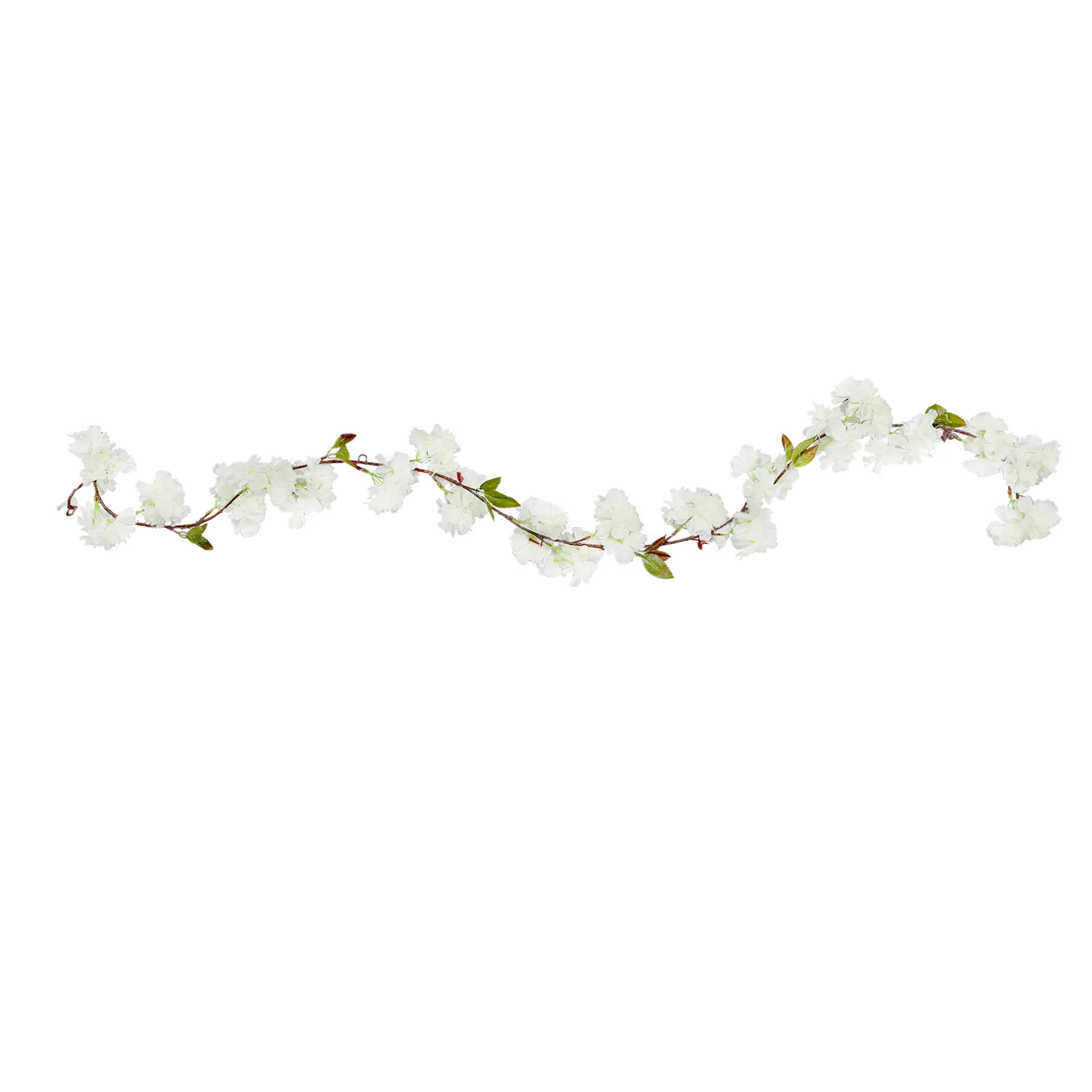 

1Pcs Artificial Cherry Blossom Vine Premium Plastic Fake Flower Garland for Wedding Home Banister Staircase Festival Decor