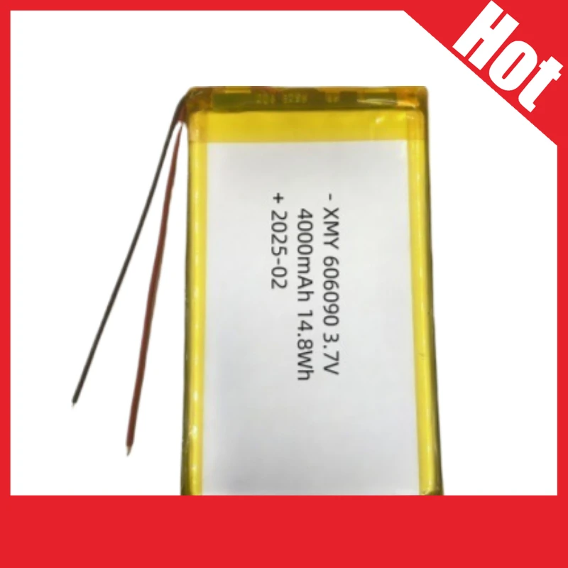 بطارية قابلة للشحن 606090 3.7 فولت 4000 مللي أمبير لبنك الطاقة Powerbank أحزمة التدفئة أضواء الطوارئ تدفئة اليد آلات التعلم