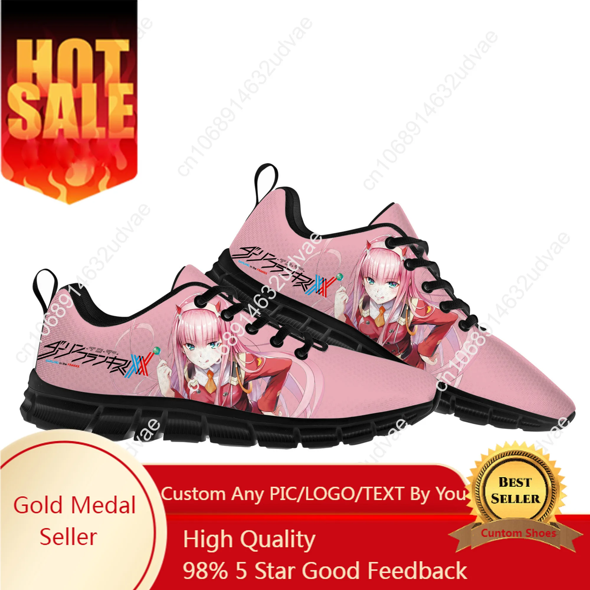 

DARLING in the FRANXX Sneakers Mens Womens Teenager Customized Sports Shoes Casual Custom Made Shoe High Quality Couple Shoes