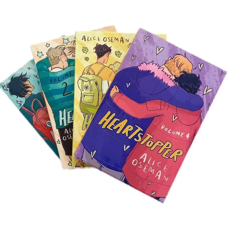 Heartstopper Series Volume 1-4 Books Set By Alice Oseman Heartstopper Series Volume 1-4 Books Set By Alice Oseman